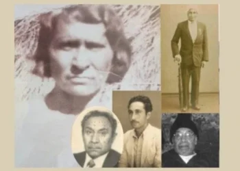 Marian Martin (top left), Goolam Badoola Rind (top right) and three of their children.(Supplied: Gohar Rind )