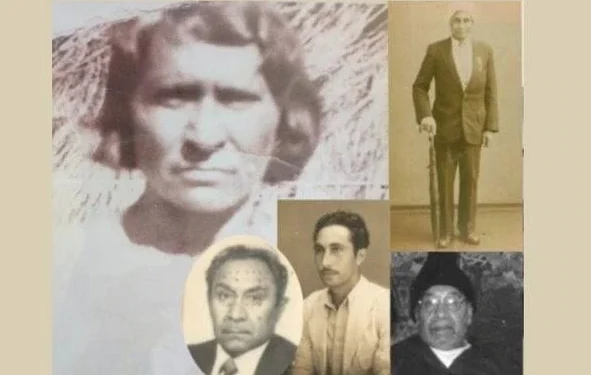 Marian Martin (top left), Goolam Badoola Rind (top right) and three of their children.(Supplied: Gohar Rind )