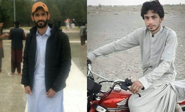 Two persons went missing after being detained by Pakistani forces