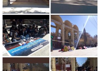 Students protesting for recovery of missing Sohailbaloch