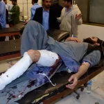 Victims of the bombing are treated in a hospital in Quetta.