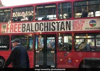 'Free Baloch' ads are set to be removed from London buses. (File photo)