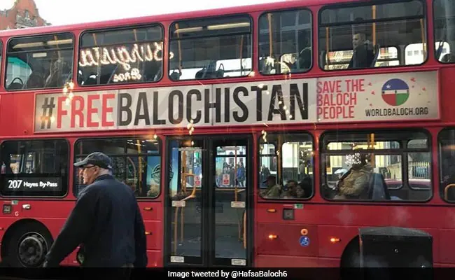 'Free Baloch' ads are set to be removed from London buses. (File photo)