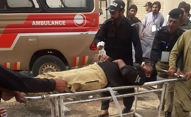Pakistan blast: Police said seven members of the Pakistan paramilitary force were killed.