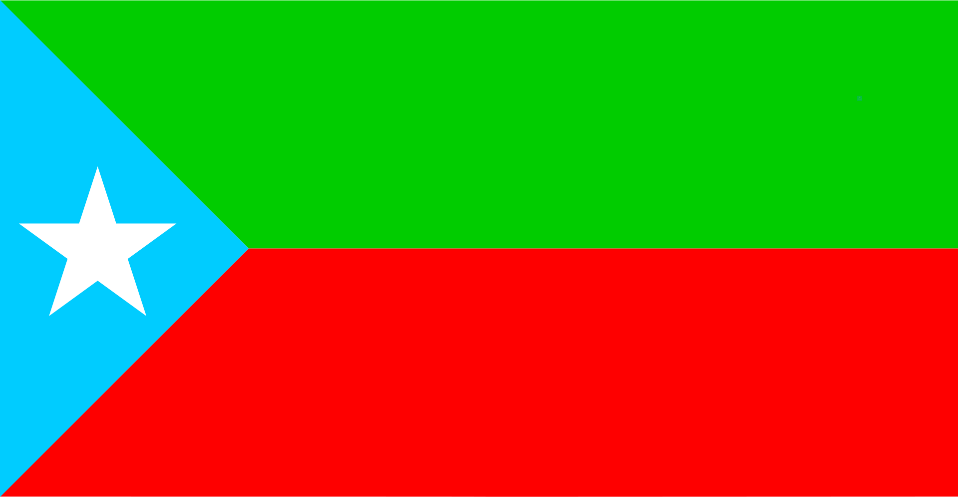 Flag of the independence movement of Balochistan, currently a province of Pakistan. Used by the Baloch Republican Party