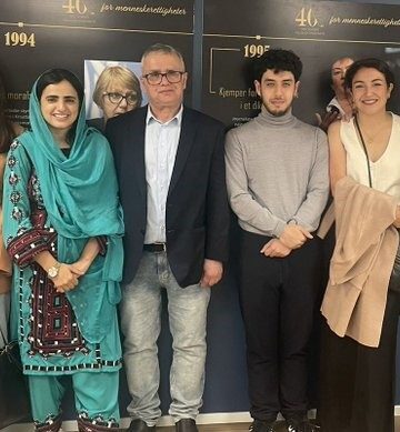 Dr. Mahrang Baloch Meets Nobel Laureate Narges Mohammadi’s Children and Journalist Elisabeth Eide in Norway.