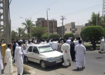 People of Iranshahr in the southeast of the country protesting an alleged gang rape-- 17 Jun 2018